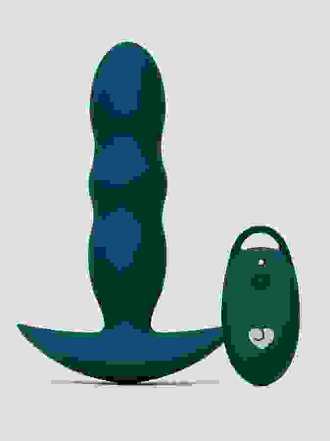 Lovehoney Thrusting Remote Control Butt Plug, Green, hi-res